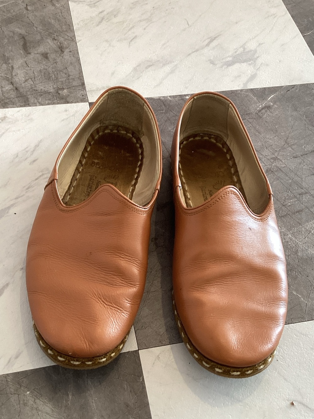 Dream Pairs Men's Slip-On Loafers in Cognac Brown